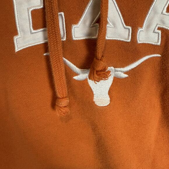 Authentic Apparel Texas Longhorns Hoodie Womens Small Orange Drawstring Pullover - Picture 7 of 12